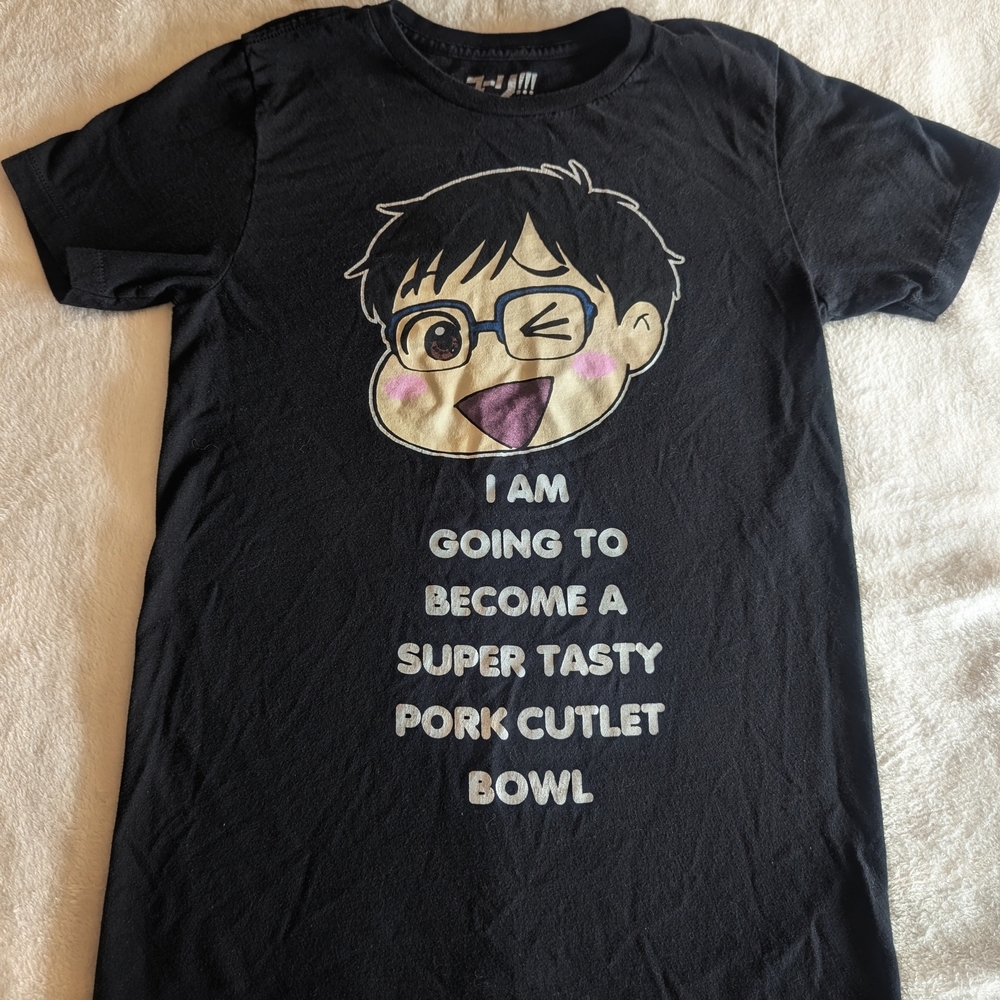 Hot Topic Black Tee with Cute Graphic